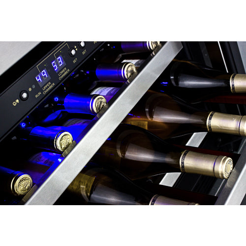 Summit Built-In Wine Cellar, ADA Compliant, 24" Wide, Stainless Steel (SWC530BLBISTCSSADA)