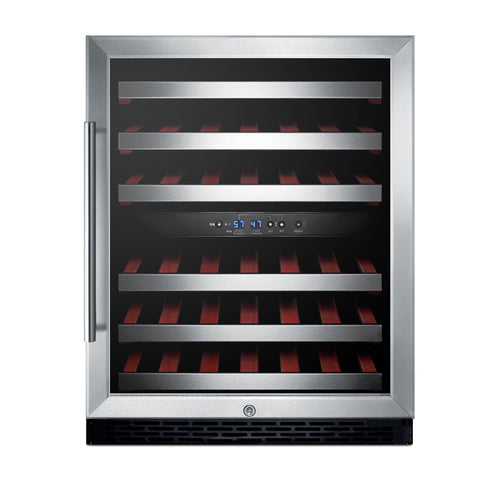 Summit Built-In Wine Cellar, ADA Compliant, 24" Wide, Stainless Steel (SWC530BLBISTCSSADA)