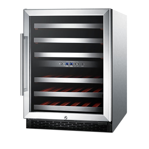 Summit Built-In Wine Cellar, ADA Compliant, 24" Wide, Stainless Steel (SWC530BLBISTCSSADA)