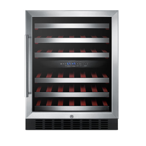 Summit Built-In Wine Cellar, 24" Wide, Stainless Steel (SWC530BLBISTCSS)