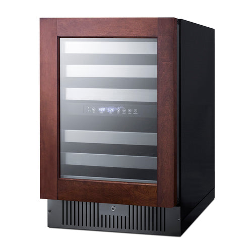 Summit Built-In Wine Cellar (Panel Not Included), 24" Wide, Black (SWC532BLBISTPNR)