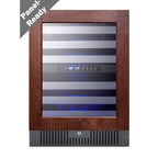 Summit Built-In Wine Cellar (Panel Not Included), 24" Wide, Black (SWC532BLBISTPNR)