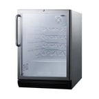 Summit Built-In Wine Cellar, 24" Wide, Stainless Steel (SWC6GBLCSS)