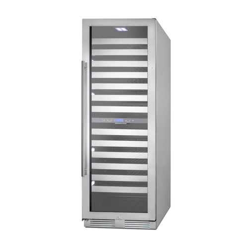 Summit Dual-Zone Wine Cellar, 24" Wide, Stainless Steel (SWCP2163CSS)