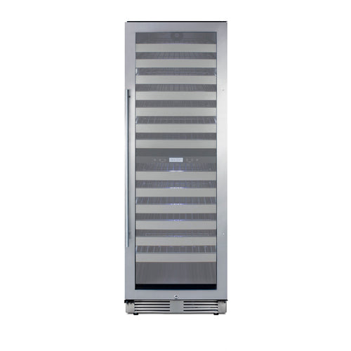 Summit Dual-Zone Wine Cellar, 24" Wide, Stainless Steel (SWCP2163CSS)