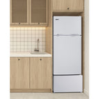 Summit Top Mount Refrigerator-Freezer, 19" Wide, White (FF712W)