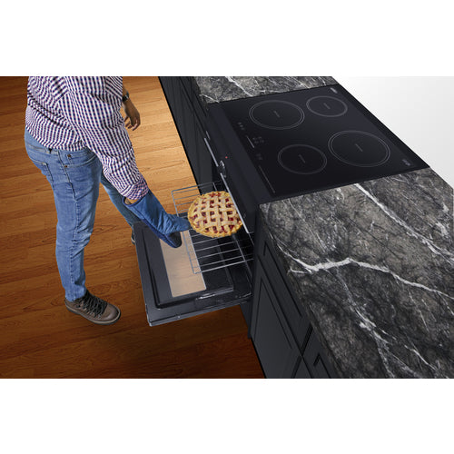 Summit Induction Range, 24" Wide, Black (TEM665BW)