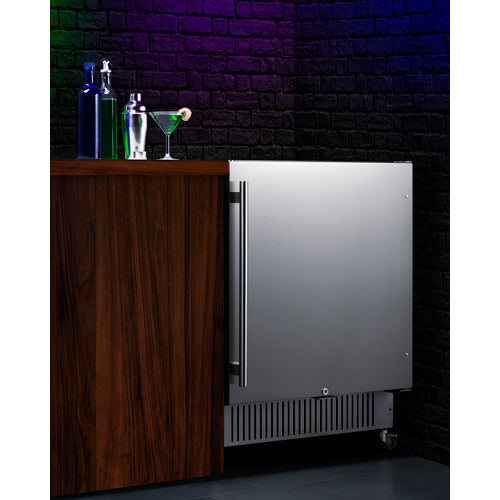 Summit Mobile All-Refrigerator, 27" Wide, Black (FF27BSSCAS)