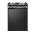 Summit Electric Coil Range, 24" Wide, Black (TEM610CR)