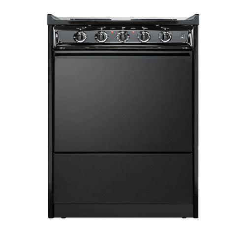 Summit Electric Coil Range, 24" Wide, Black (TEM610CR)