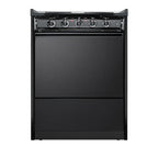Summit Electric Coil Range, 24" Wide, Black (TEM610CR)