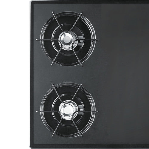 Summit 4-Burner Gas Cooktop, 30" Wide, Black (TNL053)