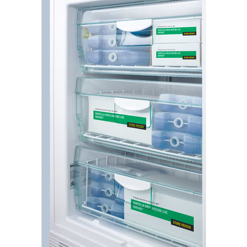 Summit Built-In All-Freezer, 24" Wide, White (VT65MLBIMED2)