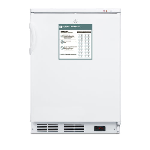 Summit All-Freezer, 24" Wide, White (VT65MLGP)