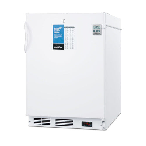 Summit All-Freezer, 24" Wide, White (VT65MLPLUS2ADA)