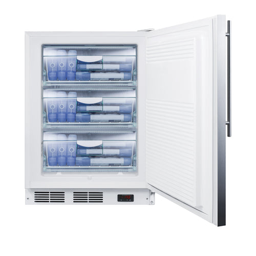 Summit All-Freezer, ADA Compliant, 24" Wide, White (VT65MLSSHVADA)