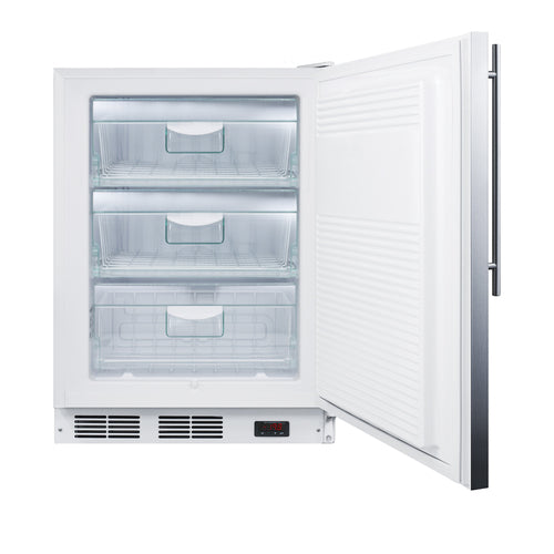 Summit All-Freezer, ADA Compliant, 24" Wide, White (VT65MLSSHVADA)