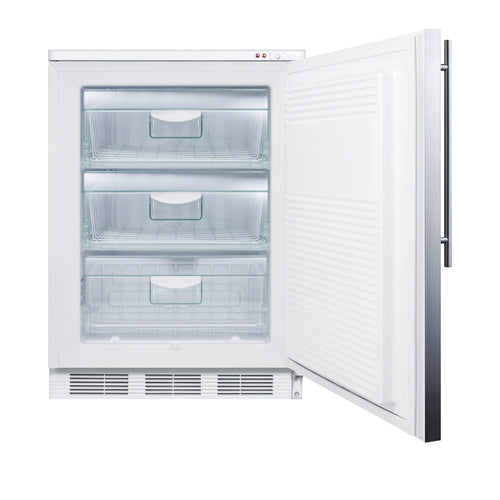 Summit All-Freezer, 24" Wide, White (VT65MLSSHV)
