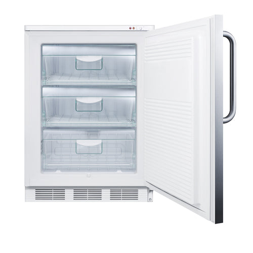 Summit All-Freezer, 24" Wide, White (VT65MLSSTB)