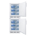 Summit Stacked All-Freezers, 24" Wide, White (VT65MLSTACK)