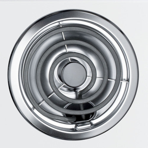 Summit 4-Burner Coil Cooktop, 24" Wide, White (WEL03)