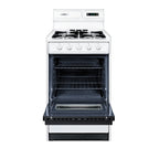 Summit Gas Range, 20" Wide, White (WNM1307DK)