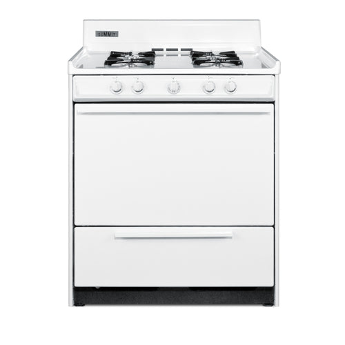 Summit Gas Range, 30" Wide, White (WNM210P)