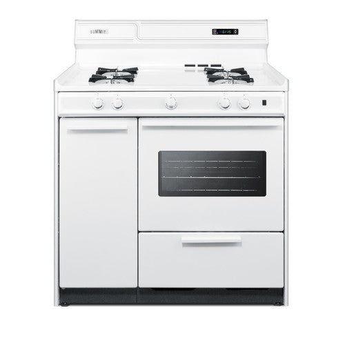 Summit Gas Range, 36" Wide, White (WNM4307KW)