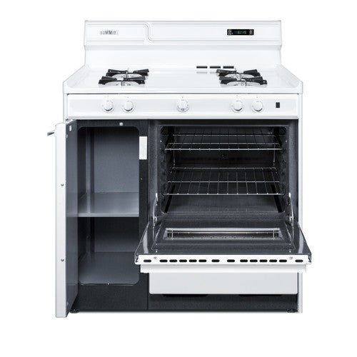 Summit Gas Range, 36" Wide, White (WNM4307KW)