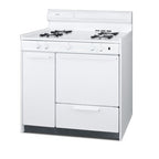 Summit Gas Range, 36" Wide, White (WNM4307)