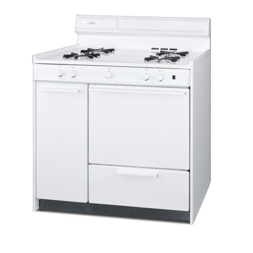 Summit Gas Range, 36" Wide, White (WNM4307)