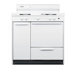 Summit Gas Range, 36" Wide, White (WNM4307)