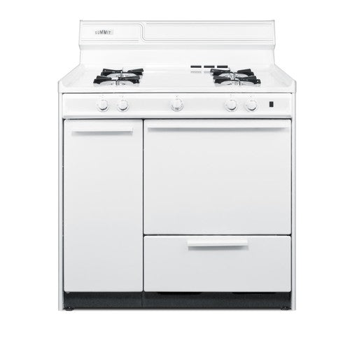 Summit Gas Range, 36" Wide, White (WNM4307)