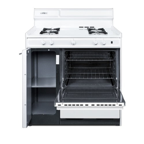 Summit Gas Range, 36" Wide, White (WNM4307)