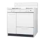Summit Gas Range, 36" Wide, White (WNM430P)