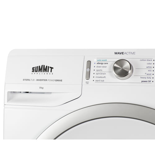 Summit 208-240V Washer, 24" Wide, White (SLW241W)