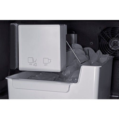 Summit Built-In All-Freezer with Icemaker, ADA Compliant (Panel Not Included), 24" Wide, Black (ALFZ53IMPNR)