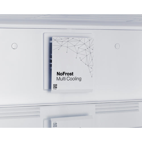 Summit Top-Mount Refrigerator-Freezer With NIST-Calibrated Thermometers, 28" Wide, Stainless Look (BKRF15SS)