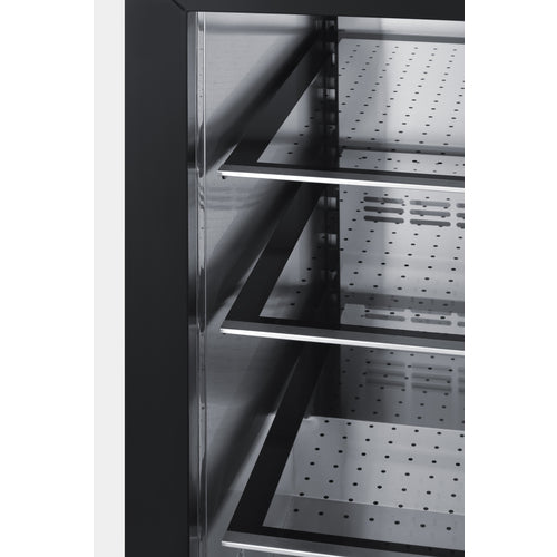 Summit Built-In All-Refrigerator, 24" Wide, Black (SDHR2444)