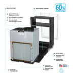 GE Zoneline® Vertical V11 Inverter Heat Pump VTAC with Corrosion Protection and WiFi 12,000 BTU, 265 Volt, R454B - view 7